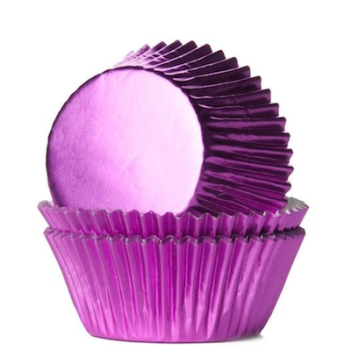Cupcakes Backförmchen 24 Stück - Metallic Pink - House of Marie